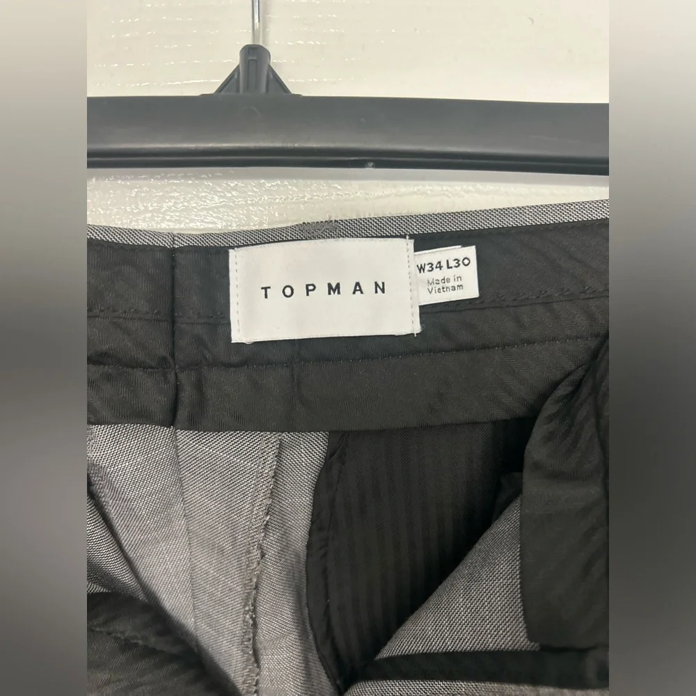 ASOS NWT “Topman” stretch skinny pants in gray 34x30 - Picture 7 of 8